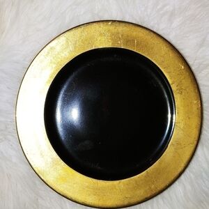 Noritake Black and Gold Charger Plate